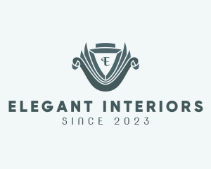 Elegant Hotel Shield logo design