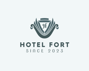 Elegant Hotel Shield logo design