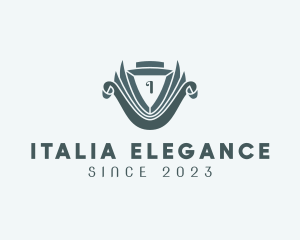 Elegant Hotel Shield logo design