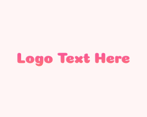 Playground - Gradient Pink Text logo design
