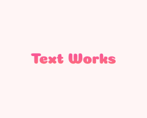 Text - Gradient Pink Text logo design