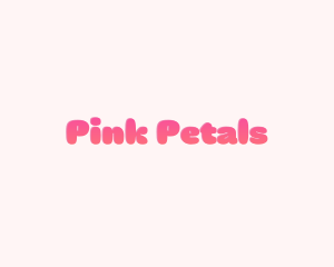 Gradient Pink Text logo design