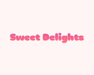 Gradient Pink Text logo design