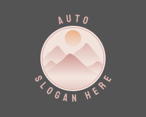 Natural Mountain Scenery Logo