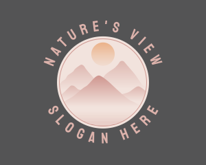 Scenery - Natural Mountain Scenery logo design