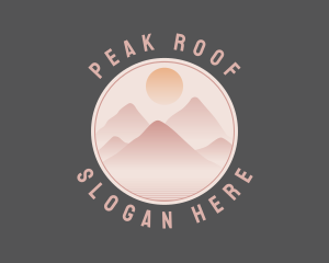 Natural Mountain Scenery logo design