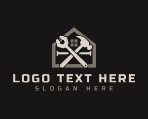 Wrench - Hammer Wrench Nail logo design