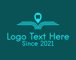 Pin - Blue Dental Navigation logo design