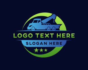 Delivery - Tow Truck Transport logo design