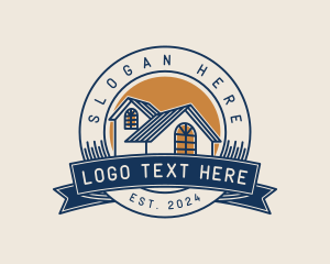 Contractor - Real Estate House Roofing logo design