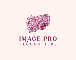 Imaging - Camera Photography Floral logo design