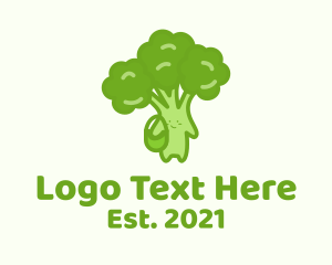 Fresh - Broccoli Fresh Vegetable logo design
