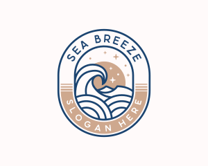 Coastal Sea Waves Logo
