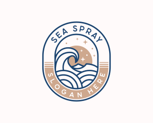 Coastal Sea Waves logo design