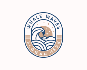 Coastal Sea Waves logo design