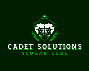 Cadet - Army Soldier Gym logo design
