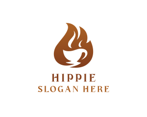 Fire Coffee Cafe logo design
