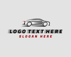 Sports Car - Fast Car Mechanic Vehicle logo design