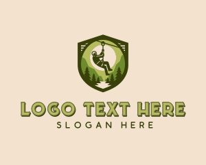 Forest - Wilderness Zip Lining logo design