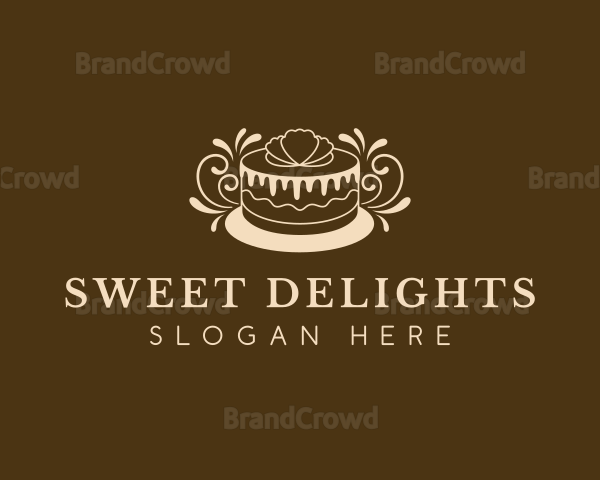 Cake Dessert Culinary Logo