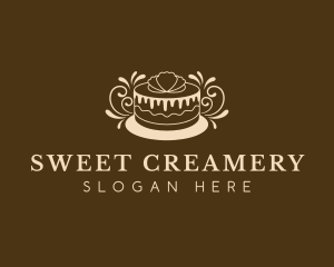 Cake Dessert Culinary logo design