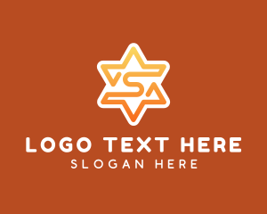 Innovation - Hexagram Star Letter S logo design