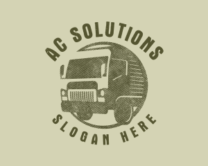 Rustic Truck Transport logo design