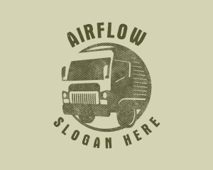 Rustic Truck Transport logo design