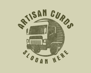 Rustic Truck Transport logo design