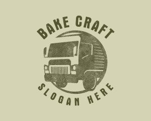 Rustic Truck Transport logo design