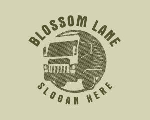 Rustic Truck Transport logo design