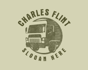 Rustic Truck Transport logo design