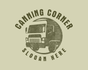 Rustic Truck Transport logo design