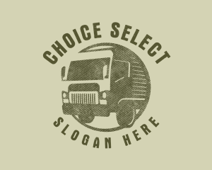 Rustic Truck Transport logo design