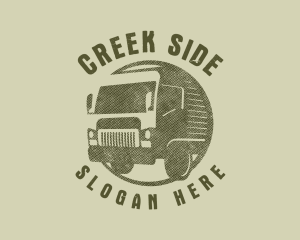 Rustic Truck Transport logo design