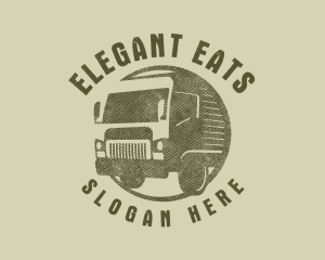 Rustic Truck Transport logo design