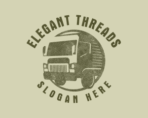 Rustic Truck Transport logo design