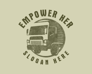 Rustic Truck Transport logo design