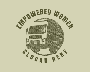 Rustic Truck Transport logo design