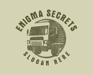 Rustic Truck Transport logo design