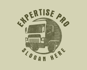 Rustic Truck Transport logo design