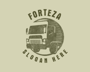 Rustic Truck Transport logo design