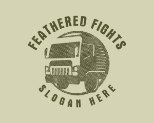 Rustic Truck Transport logo design