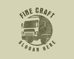 Rustic Truck Transport logo design