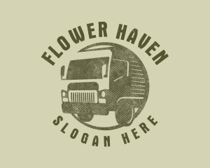 Rustic Truck Transport logo design