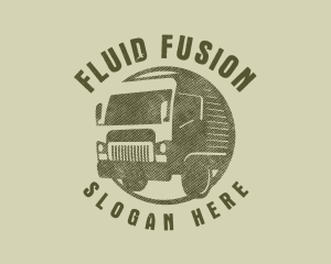 Rustic Truck Transport logo design