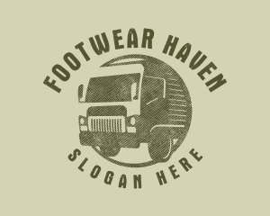 Rustic Truck Transport logo design