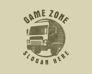 Rustic Truck Transport logo design