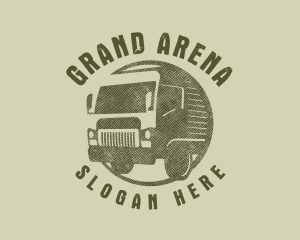 Rustic Truck Transport logo design