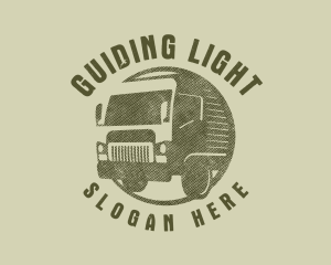 Rustic Truck Transport logo design